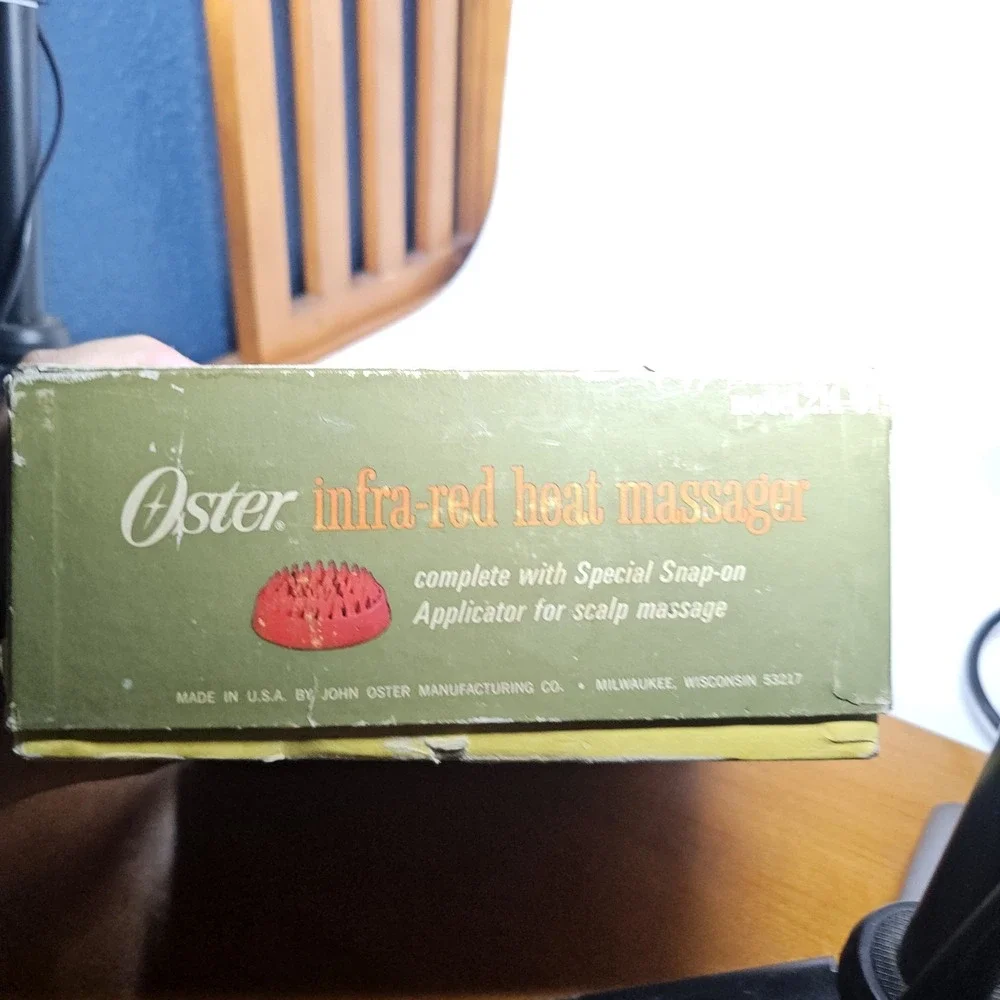 Oster Model 214-01 Vibra-Massage Infra Red Massager Heat 2 Settings Vtg Tested